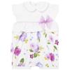 Mayoral Tutina estiva pagliaccetto neonata 4-6 mesi 70 cm color bianco fantasia floreale lilla