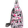 FOLOVEYA Borsa da Petto Donna Sling Backpack Moda Borsa Monospalla Leggero Borsa a Tracolla Piccola Crossbody Bag Poliestere Sling Bag Zaino Monospalla per Viaggio Ciclismo Trekking Modello F