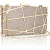 Farcauo Argento Piccole Pochette Donna Elegante Borse Da Sera Donne Piccola Borse Da Sera Scintillanti Borsa Per Matrimonio Party Sposa Moda Pochette e Clutch Strass Clutch