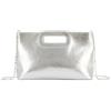 Syrads PU Borsa Da Sera In Pelle Pochette per Le Donne Formale Elegante Crossbody Borse,Argento