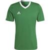 adidas Entrada 22 Short Sleeve Jersey, T-shirt Uomo, Team Green/White, M
