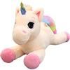 Trayosin Peluche Unicorno Kuscheltier 40/60cm di altezza Super Morbido Unicorno Cuscino-Stofftier Dolce Plüschtier per Bambini Ragazze Bambola Regalo (Beige Rosa, 40cm)