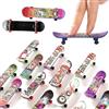 Zuzer Fingerboard 50PCS Finger Skateboards Kit Mini Skateboard da Dita Mini Skateboard Skate Park Fingerboard per Bambini