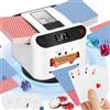 NEWTRY Distributore e Miscelatore Automatico di Carte, Macchina per Giochi di Carte Rotante a 360° per UNO, Blackjack, Texas Hold'em con 4 Telecomandi