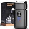 Flintronic Rasoio Elettrico Barba, Rasoi Elettrici a Lamina Uomo, Compatto e Portatile, Foil Shaver Barba Uomo, IPX6 Impermeabile Travel Shaver, Tascabile Rasoio Ricaricabile USB, Regali di Vacanza