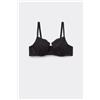 Tezenis Reggiseno Balconcino Prague Full Coverage Eternal Cotton Donna Nero