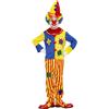 W WIDMANN MILANO Party Fashion - Costume da clown per bambini, top e pantaloni, arlecchino, circo, giullare, costumi di carnevale