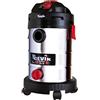 CEVIK PRO CE-PRO30XT Bidone Aspiratutto 1400W Inox 30L - Aspiraliquidi e Solidi con Presa per Utensili Elettrici e Accessori Completi