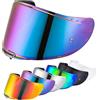 VCOROS Visiera Casco per FF327 Challenger,Visiera Lente Per Casco Moto,Sostituzione della Visiera della Lente del Casco del Parabrezza del Motociclo per Il Casco Integrale (Arcobaleno)