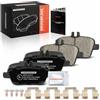 Frankberg Set di pastiglie freno comprensivo di 4 pastiglie freno | Compatibile con: SLC R172, SLK R172, Classe A W176, CLA Shooting Brake X117, CLA Coupé C117, Classe B W242 W246