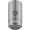 ONDÉE - Aeratore F22/100 Eco 5L/min, Doppi Getti, Griglia Elastomero, Portata Regolabile, Pulsante 18L/min, Installazione Facile, Rubinetto, Risparmio Idrico