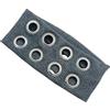 Generic Cerchietto elastico con occhielli cavi, fascia con borchie in stile punk, accessorio per capelli elastico casual per ragazze, fascia per capelli alla moda con occhielli per donne (grigio, taglia unica