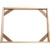 Lecreatekit Cornice in legno, cornici fai da te per tele e poster, 20 x 30 cm, 30 x 40 cm, 40 x 50 cm, da appendere, decorazione per la casa (30 x 40 cm)