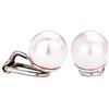 Traveller Orecchini a clip - Perle - 10 mm - Rosa - Placcate - Argento - 15x10 mm - 702110