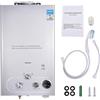 RITHRY Scaldabagno a Gas Propano GPL 16L, Scaldabagno Istantaneo Senza Serbatoio da 32KW con Kit Doccia, Scaldino a Gas da Esterno o Interno Bruciatore per Caldaia per Campeggio, Camper, Casa (16L)
