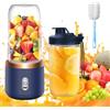 TGKYK Mini Frullatore Portatile, TGKYK 400ML Frullatore Smoothiecon Tazze, Spazzole e 6 Lame, USB Charging Bottiglia Frullatore Portatile, Bicchiere Frullatore per Casa, Ufficio, Campeggio e Viaggi