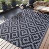 Homaxy Tappeto per esterni resistente alle intemperie, plastica paglia resistente ai raggi UV reversibile pieghevole lavabile tappeto per balcone giardino per terrazza campeggio picnic (150 x 240 cm