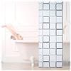 Relaxdays, Semitrasparente Tenda a Rullo Square, Impermeabile, Vasca & Doccia, Montaggio a Soffitto, 80x240 cm, 240 x 80 x 5 cm