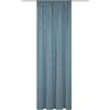 HOMEbasics 080530 Softy - Tenda semi-trasparente, colore: blu fumo, dimensioni: 160 x 140 cm, numero: 1 x