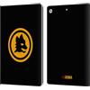 Head Case Designs Licenza Ufficiale AS Roma Nero E Oro Grafica Crest Custodia Portafoglio in Pelle Compatibile con Apple iPad 10.2 2019/2020/2021