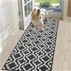 SHACOS Tappeto per Cucina Antiscivolo Lavabile 50x150cm Tappeto Passatoia per Corridoio Moderno Tappeti Runner Ingresso Tappeto Passatoia per Cucina, Camerett, Salotto, Bagno (Nero)