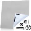PAPU Tenda Rullo Oscurante Senza Foratura,Grigio Chiaro,Finestra Parasole 1 M X 1,45 M con touch fasteners Fascette,Forbici,Metro Nastro,100% Coprente,Tagliabile,Tessuto Oscurantes,Finestra Tetto Oscurante