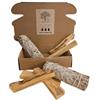 Generico Set Purificazione Casa - Palo Santo e Salvia Bianca per Smudging e Meditazione - Kit Incenso Naturale per Pulizia Energetica (5 palo santo 2 salvia bianca)