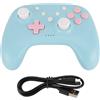 ciciglow Controller Wireless per PC, per Android, per IOS, per OS X, Gamepad Giroscopico a 6 Assi Supporta Turbo Burst e Funzione di Riattivazione con un Tasto (BLUE)