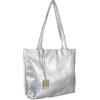 CALLARON Borsa a tracolla Alligator Cross Body Bag borsa a tracolla borsa per la spesa, borsa a tracolla argentata, 40 x 30 x 10 cm, argento, taglia unica