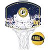 Wilson Minicanestro da Basket NBA TEAM MINI HOOP, Plastica, Bianco/Azzuro (Indiana Pacers)