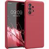 kwmobile Cover per Samsung Galaxy A52 / A52 5G / A52s 5G Custodia - Back Case per Smartphone in Silicone TPU - Protezione Gommata - rosso classico