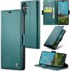 Rerzoiro Cover per Samsung Galaxy A05s Custodia Portafoglio [Blocco RFID] Premium Pelle PU Wallet Case Flip Libro con Porta Carte Slot Supporto Flip Case per Samsung Galaxy A05s, Blu-verde