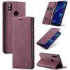 Phernykas Cover per Huawei P Smart 2019 Libro Pelle Portafoglio, [Porta Carte] [Magnetica] Premium PU Flip Wallet Custodia Cellulare Protection per P Smart 2019 Leather Case, Vion-rosso