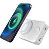 LIMETA 15000 mAh Wireless Power Bank 4 porte portatile magnetico veloce USB C caricabatterie App Link Visivamente ipoved-friendly Beeper per iPhone 12/13/14/15/16/Mini/Pro/Pro Max iWatch Samsung