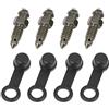 F FIERCE CYCLE 4 Pz M6x1mm Banjo Bolt Spurgo Vite con Tappo per Moto