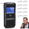 BOTEWO Etilometro Portatile Certificato Portatile: Etilometro Professionale Alcol Test con Display LCD Digitale, Precisione di Grado, Etilometro Portatile Personale per Uso Domestico Incluir 10 Boccagli