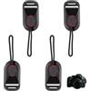 Hawpasy 4PCS Fibbia Sgancio Rapido Fotocamera Cinghia Per Fotocamera A Sgancio Rapido Adattatore, Clip Universale Per Tracolla Macchina, Adattatore Per Cinghia Fotocamera E Laccio Fotocamera Dslr/Slr