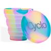 CYCLO Bicchiere sterilizzatore per coppetta mestruale portatile | Sterilizzatore pieghevole e leggero in silicone con coperchio | Bicchiere detergente senza BPA adatto al microonde (Colorfull)