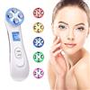 AILEDA Elettrico Massaggiatore Viso Apparecchio Radiofrequenza, Radiofrequenza Viso Professionale Apparecchio 6 Modalità di Terapia della Luce LED, Antirughe, Anti-invecchiamento, Pulizia Profonda