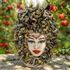 Ceramiche di Caltagirone Sofia Testa Medusa h 48 cm — Madreperla Antichizzato | Ceramica Caltagirone - 48 cm / Linea Medusa