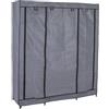 axentia 133019 Armadio XXL, Nero/Grigio, ca. 150 x 175 x 45 cm