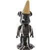 KARE Design figura decorativa Gelato Bear, nero, 40cm, decorazione divertente, motivo orsacchiotto, stile pop art, idea regalo, decorazione cameretta, per giovani, In Piedi