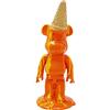 KARE Design figura decorativa Gelato Bear, arancione, decorazione divertente, motivo orsacchiotto, stile pop art, idea regalo, decorazione cameretta, per giovani, 40 cm, In Piedi