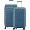 Roncato B-flying Trunk Set Valigie (baule Grande, Baule Medio) - Denim
