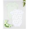 Prénatal Pack 2 body bimbo mezza manica vered/bianco