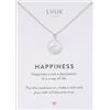 LUUK LIFESTYLE Collana da donna in acciaio inossidabile con ciondolo Yin Yang, simbolo cinese di armonia e connessione, 50 cm regolabili, argento