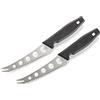 Buddy's · BLADES · ESTD.2018 · Buddy's Blades - Coltello da formaggio, Set di 2, Set di coltelli, Manico ergonomico, Lunghezza 25 cm, Acciaio inossidabile, Nero