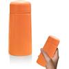 Cyrank Borraccia per bambini, mini bottiglie d'acqua in metallo da 150 ml Tazza da viaggio per caffè isolata sotto vuoto in acciaio inossidabile Bottiglia isolata carina(Rosso)