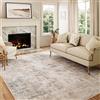 HUGEAR Tappeto Salotto Moderno Beige Blu Tappeti 150x210cm Lavabile in Lavatrice Antiscivolo Astratto Naturale Grande Carpet Cameretta Scendiletto Camera da Letto Ufficio Pelo Corto