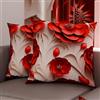 PETTI Artigiani Italiani - Coppia di Federe Cuscino 50x50 cm in Microfibra, Cuscini Arredo Camera da Letto, Divano, Salotto, Set 2 Fodere Copricuscino, Federa Floreale 05 14, 100% Made in Italy